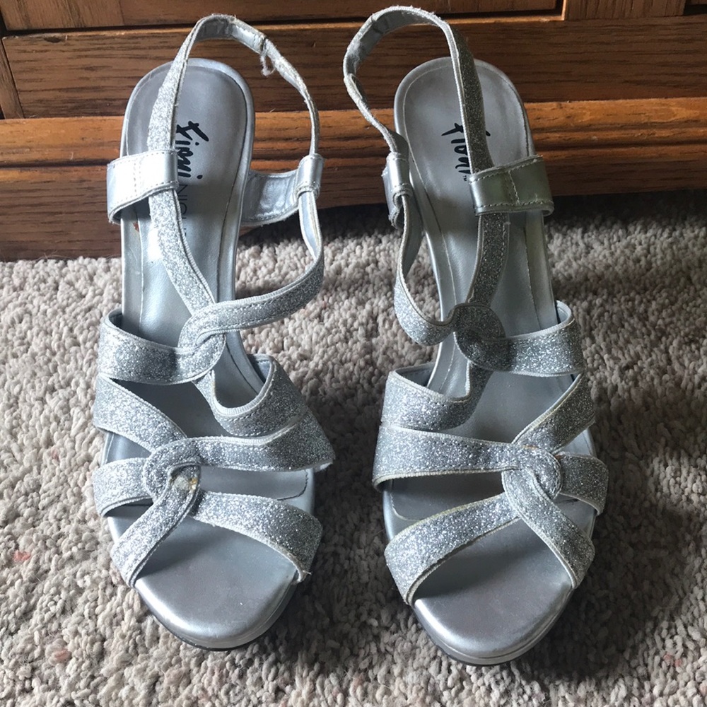 Silver heels